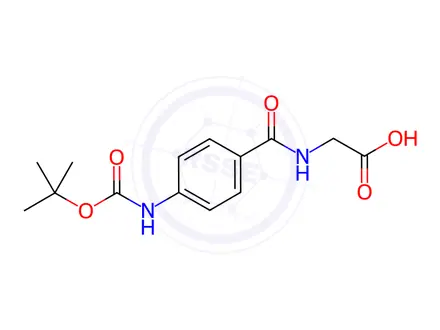 Chemical structure of (4-((Tert-butoxycarbonyl)amino)benzoyl)glycine