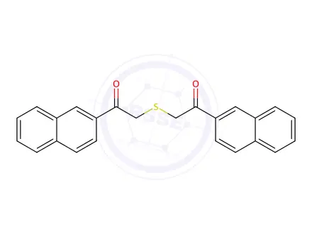 Chemical structure of 1-NAPHTHALEN-2-YL-2-(2-NAPHTHALEN-2-YL-2-OXO-ETHYLSULFANYL)-ETHANONE