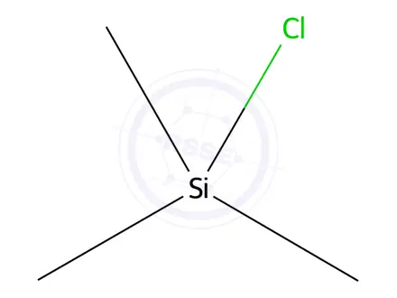 Chemical structure of Chlorotrimethylsilane