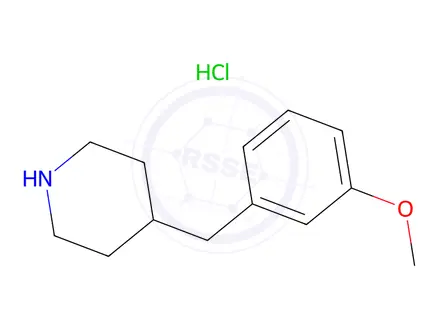 Chemical structure of 4-(3-Methoxy-benzyl)-piperidine hydrochloride