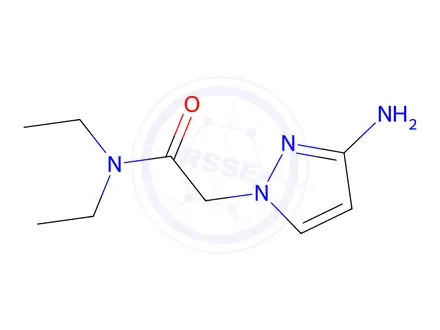 Chemical structure of 2-(3-Amino-1h-pyrazol-1-yl)-N,N-diethylacetamide
