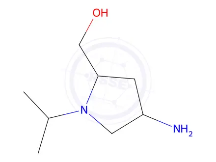 Chemical structure of 2-Pyrrolidinemethanol,4-amino-1-(1-methylethyl)-(9CI)