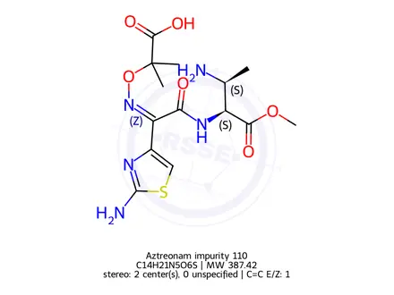 Chemical structure of Aztreonam Impurity 110