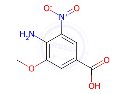 Chemical structure of 4-Amino-3-methoxy-5-nitrobenzoic acid