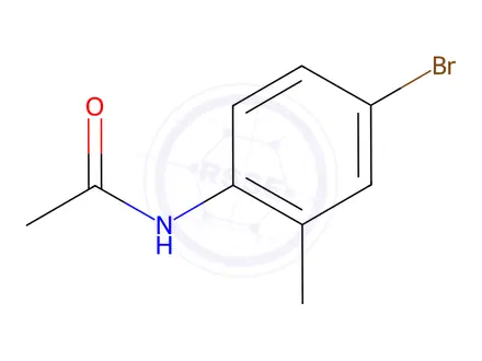 Chemical structure of N-(4-Bromo-2-methylphenyl)acetamide