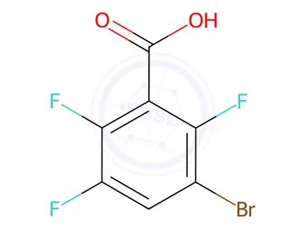 Chemical structure of 3-Bromo-2,5,6-trifluorobenzoic acid