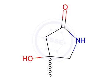 Chemical structure of 4-Hydroxy-4-Methylpyrrolidin-2-One