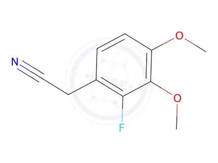 Chemical structure of 2-(2-Fluoro-3,4-dimethoxyphenyl)acetonitrile
