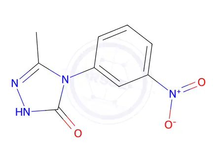 Chemical structure of 3-Methyl-4-(3-nitrophenyl)-4,5-dihydro-1H-1,2,4-triazol-5-one