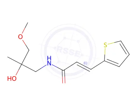 Chemical structure of N-(2-Hydroxy-3-methoxy-2-methylpropyl)-3-(thiophen-2-yl)acrylamide