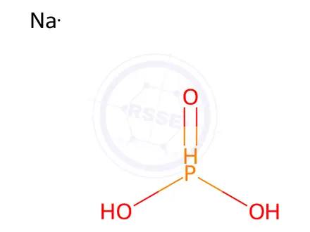 Chemical structure of Disodium hydrogen phosphite