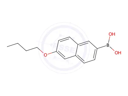 Chemical structure of (6-butoxy-2-naphthyl)boronic acid