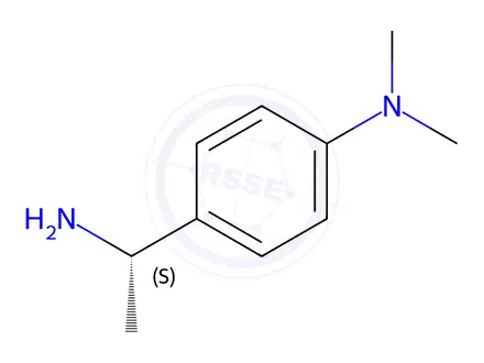 Chemical structure of (S)-4-(1-AMINOETHYL)-N,N-DIMETHYLBENZENAMINE HYDROCHLORIDE