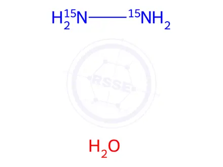 Chemical structure of HYDRAZINE-15N2 MONOHYDRATE