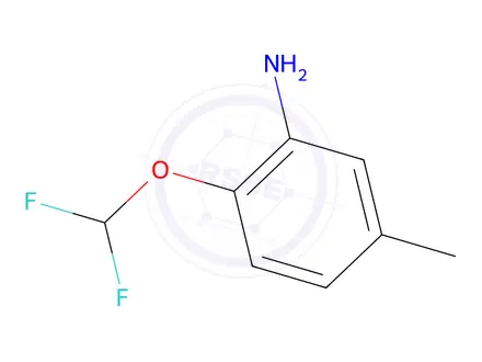 Chemical structure of 2-(Difluoromethoxy)-5-methylaniline