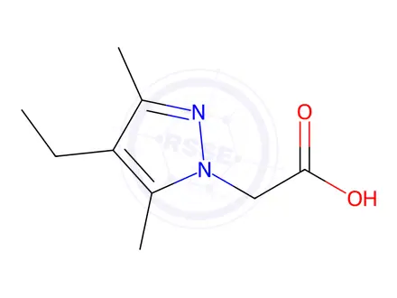 Chemical structure of (4-Ethyl-3,5-dimethyl-1H-pyrazol-1-yl)acetic acid
