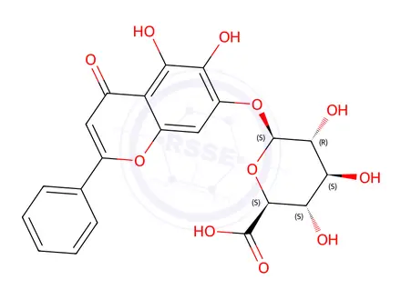 Chemical structure of Baicalin
