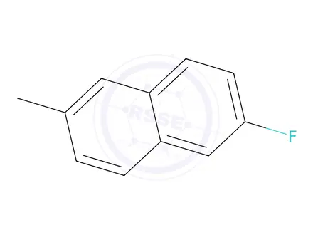 Chemical structure of 2-fluoro-6-methylnaphthalene