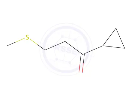 Chemical structure of 1-Cyclopropyl-3-(methylsulfanyl)propan-1-one
