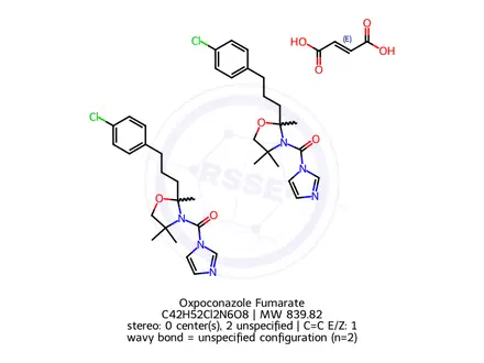 Chemical structure of Oxpoconazole Fumarate