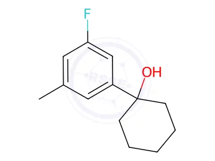 Chemical structure of 1-(3-fluoro-5-methylphenyl)cyclohexanol
