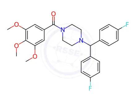Chemical structure of Lomerizine Impurity 65