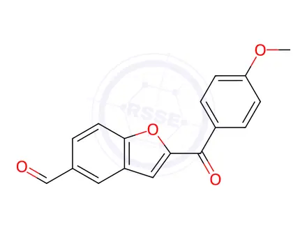 Chemical structure of 2-(4-METHOXYBENZOYL)-1-BENZOFURAN-5-CARBALDEHYDE