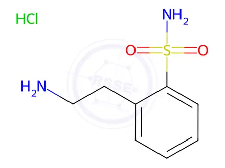 Chemical structure of 2-(2-aminoethyl)benzenesulfonamide hydrochloride