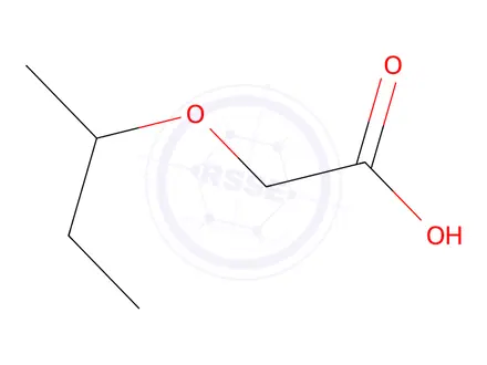 Chemical structure of 2-(1-Methylpropoxy)acetic acid