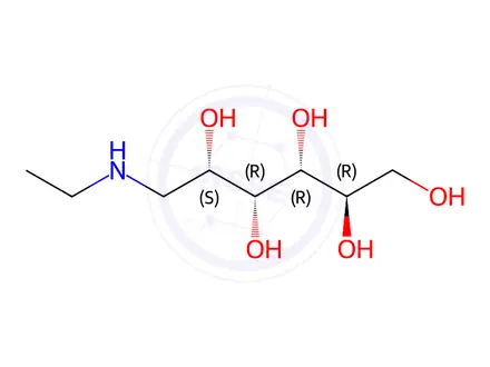 Chemical structure of N-Ethyl-D-glucamine