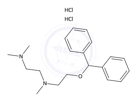Chemical structure of Dimenhydrinate EP Impurity D Dihydrochloride