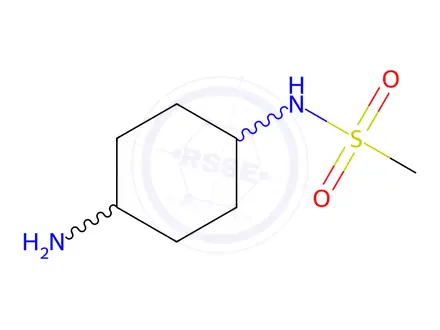 Chemical structure of N-(4-aminocyclohexyl)methanesulfonamide