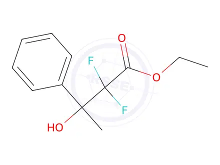 Chemical structure of Ethyl 2,2-Difluoro-3-hydroxy-3-phenylbutanoate