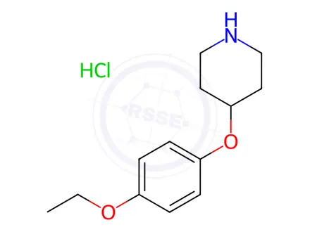 Chemical structure of 4-(4-Ethoxyphenoxy)piperidine hydrochloride