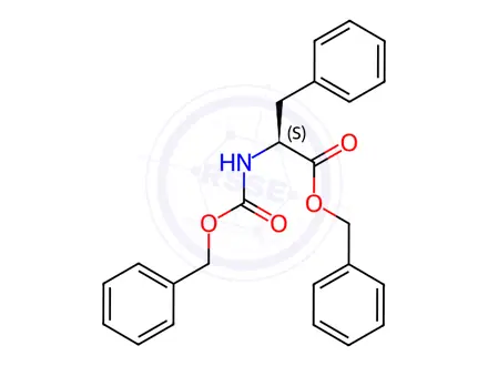 Chemical structure of Z-PHE-OBZL