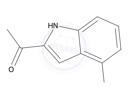Chemical structure of 1-(4-Chloro-1H-indol-2-yl)ethanone