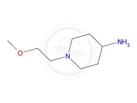 Chemical structure of 1-(2-Methoxy-ethyl)-piperidin-4-ylamine