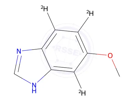 Chemical structure of 5-Methoxybenzimidazole-4,6,7-d3