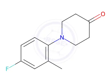 Chemical structure of 1-(4-Fluoro-2-methylphenyl)piperidin-4-one