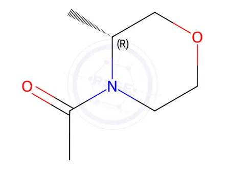 Chemical structure of (R)-1-(3-Methylmorpholino)ethan-1-one