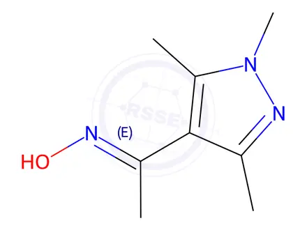 Chemical structure of (E)-1-(1,3,5-Trimethyl-1h-pyrazol-4-yl)ethan-1-one oxime