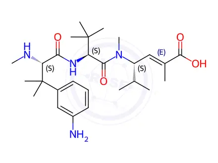Chemical structure of 3-Aminophenyl Hemiasterlin