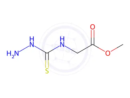 Chemical structure of Glycine, N-(hydrazinothioxomethyl)-, methyl ester (9CI)