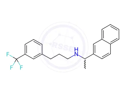 Chemical structure of N-(1-(Naphthalen-2-yl)ethyl)-3-(3-(trifluoromethyl)phenyl)propan-1-amine