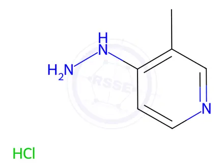 Chemical structure of 4-Hydrazinyl-3-methylpyridine hydrochloride
