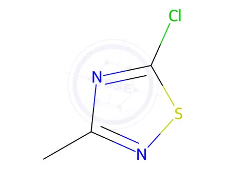 Chemical structure of 5-chloro-3-methyl-1,2,4-thiadiazole