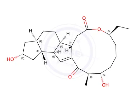 Chemical structure of Dihydro spinosyn A aglycone