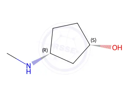 Chemical structure of (1S,3R)-3-(METHYLAMINO)-CYCLOPENTANOL