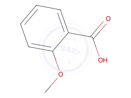 Chemical structure of 2-Methoxybenzoic acid