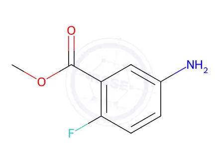 Chemical structure of Methyl 5-amino-2-fluorobenzoate